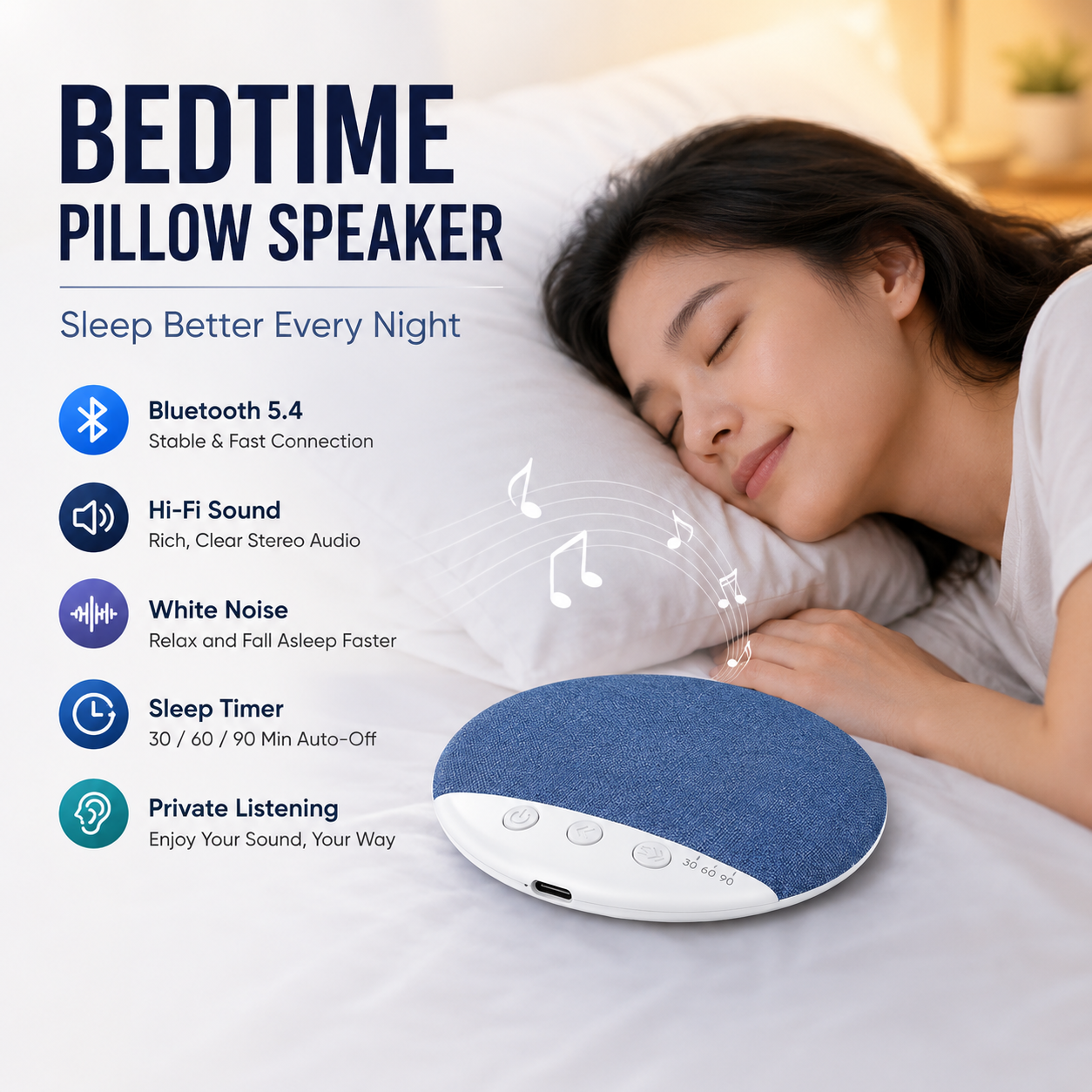 DreamWave® – Sleep Pillow Speaker