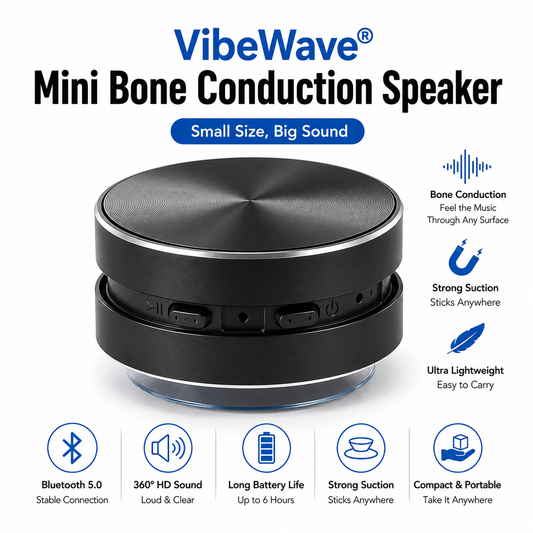 VibeWave® – Mini Bone Conduction Speaker