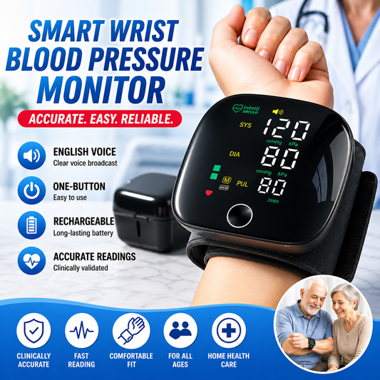 Smart Wrist Blood Pressure Monitor
