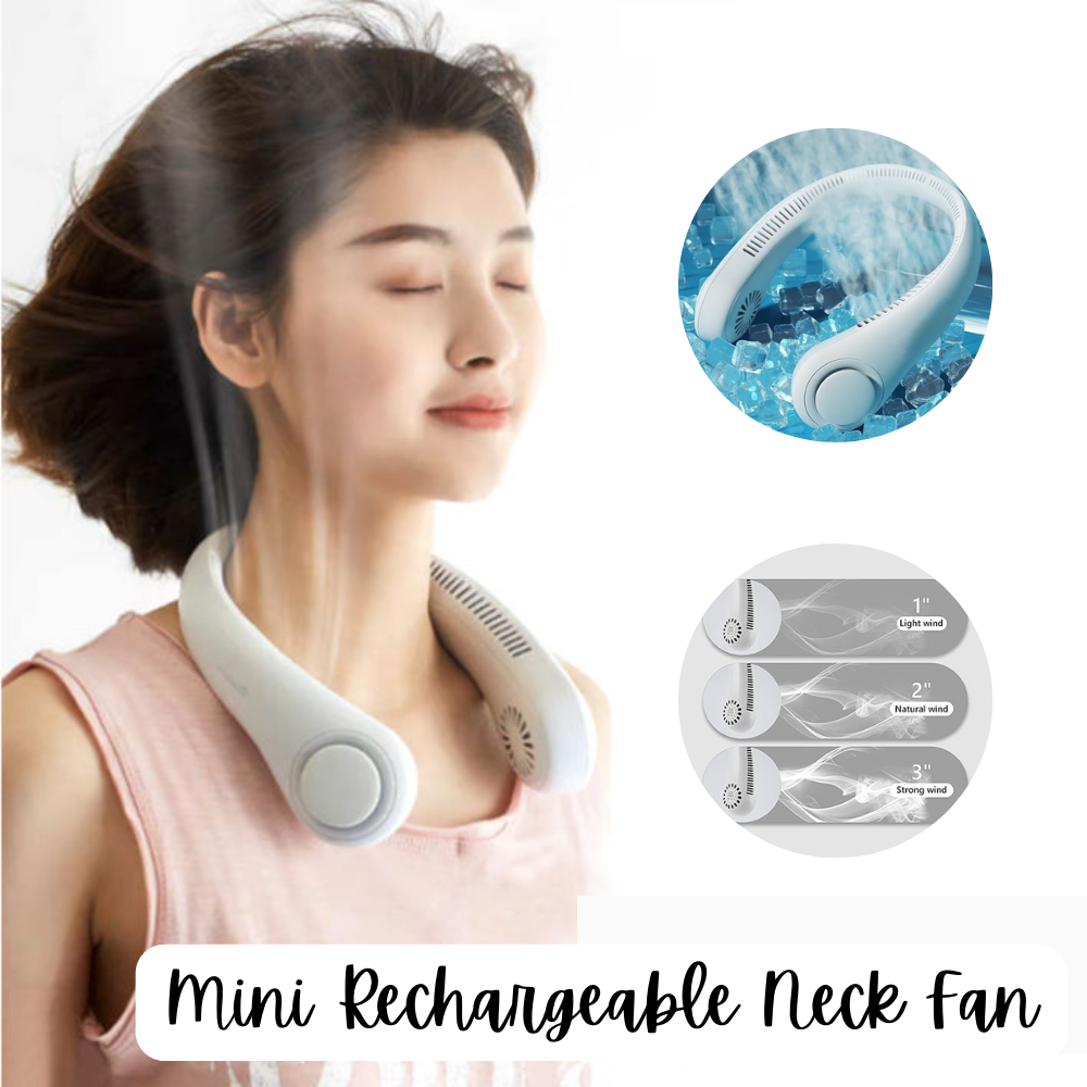 Mini Rechargeable Neck Fan