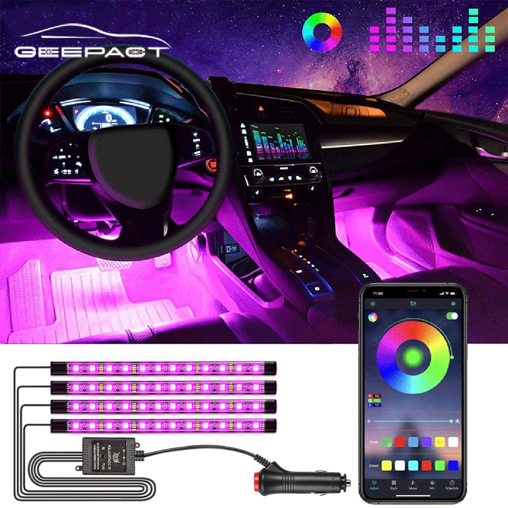 DriveGlow® – Smart RGB Car Ambient Light Kit
