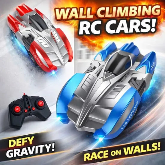 SkyRacer® – Anti-Gravity Wall Climbing RC Car